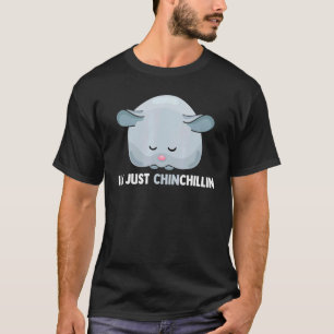 T-shirt Im Seulement Chinchillin Chinchilla Poche Pet Rode