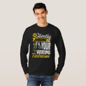T-shirt Im silently judging your wiring electrician Electr (Devant entier)
