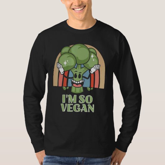 T-shirt Im So Vegan Broccoli  Vegetable Food Broccoli (Devant)