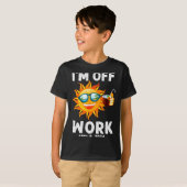 T-shirt I'm Solar Eclipse Sun Off Work (Devant entier)