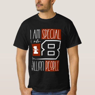T-shirt I'm special i' am one 8 billion people, ea