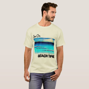 T-shirt Im sur la chemise des hommes de temps de plage