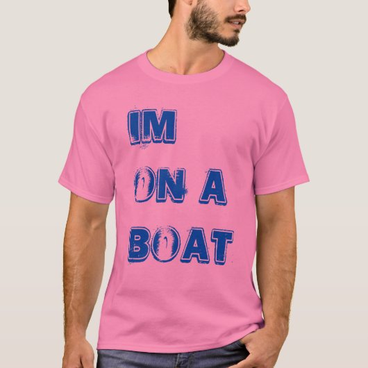 T-shirt Im sur un bateau (Devant)