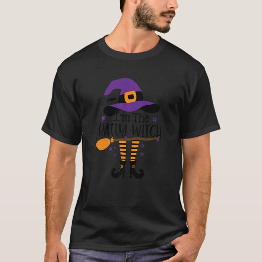 T-shirt Im The Batty Witch Halloween Matching Group Costu (Devant)