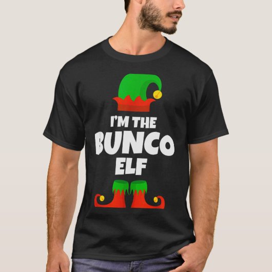T-shirt I'm The Bunco Elf Family Pajama Christmas Funny Bu (Devant)