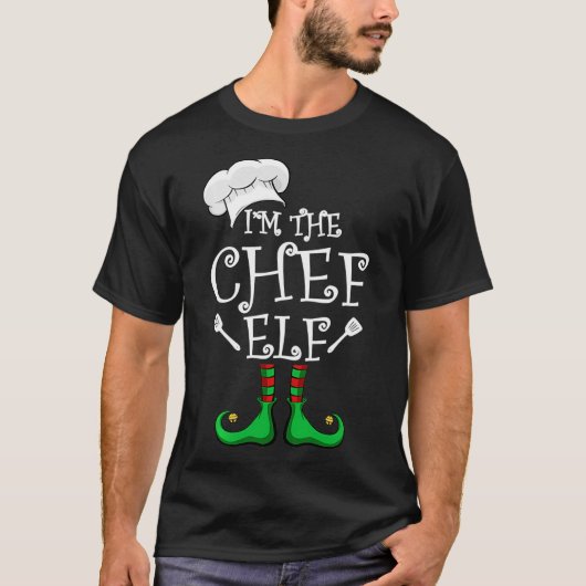 T-shirt I'm The Chef Elf Matching Group Christmas  (Devant)