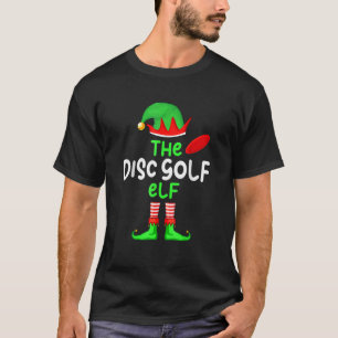 T-shirt I'm The Disc Golf Elf Christmas Family Matching Pa