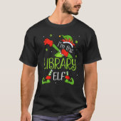 T-shirt I'm The Library Elf Dabbing Santa Claus Xmas Famil (Devant)