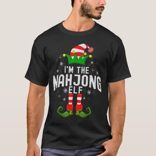 T-shirt I'm The Mahjong Elf Christmas Family Pjs Costume (Devant)