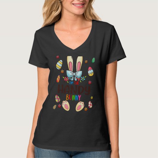 T-shirt I'm The Portable Bunny Easter Day Matching Family  (Devant)
