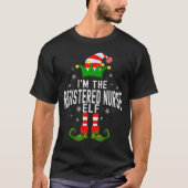 T-shirt I'm The Registered Nurse Elf Christmas Family Pjs (Devant)