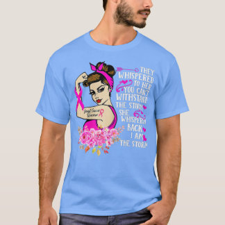 T-shirt I'm The Storm Strong Women Breast Cancer Warrior P