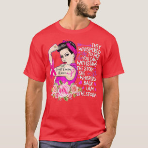 T-shirt I'm The Storm Strong Women Breast Cancer Warrior P