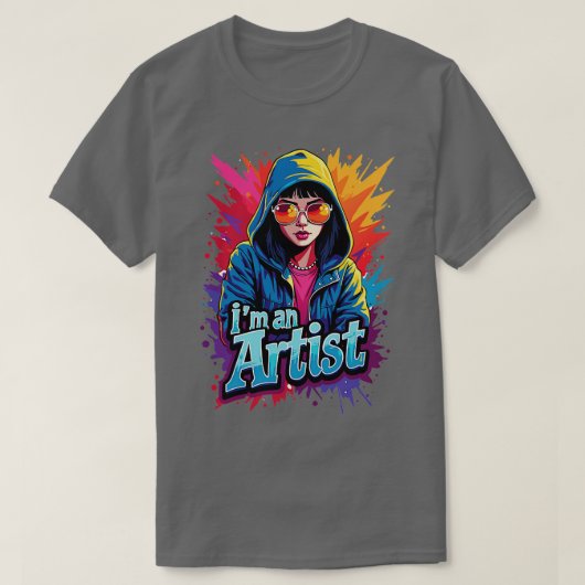 T-shirt im un artiste (Design devant)