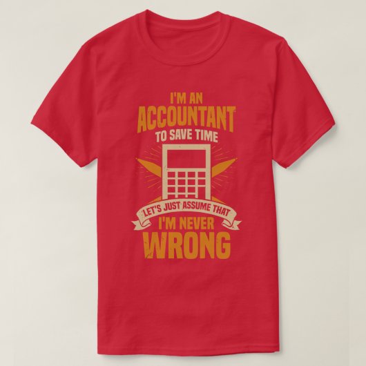 T-shirt Im Un Comptable Cadeau De L'Apc (Design devant)