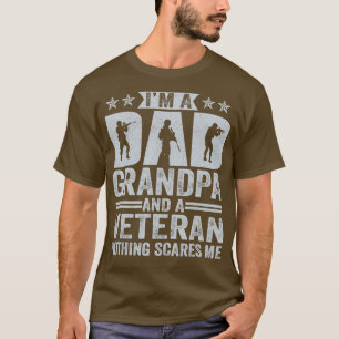 T-shirt IM Un Papa Papi Et Un Vétéran Rien Ne Me Fait Peur
