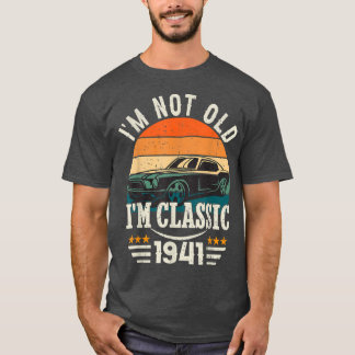 T-shirt Im Voiture Classique 81E Cadeau Anniversaire 81 An