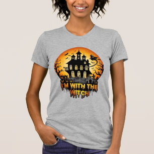T-shirt Im Witch Maison Hantée Pleine Lune Citrouilles