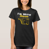 T-shirt I'm With Custom Name Funny Personalized Womens (Devant)