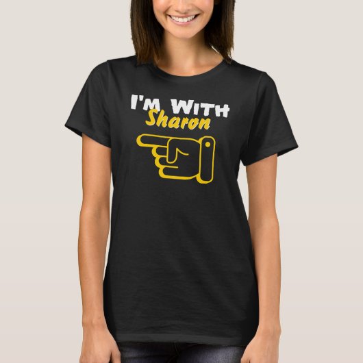 T-shirt I'm With Custom Name Funny Personalized Womens (Devant)