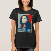 T-shirt I'm With Her Kamala Harris pour la présidence 2024 (Devant)