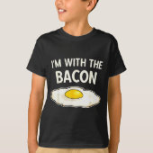 T-shirt I'm With The Bacon Eggs Easy Halloween Matching Co (Devant)