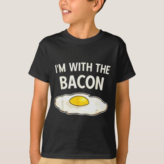 T-shirt I'm With The Bacon Eggs Easy Halloween Matching Co (Devant)