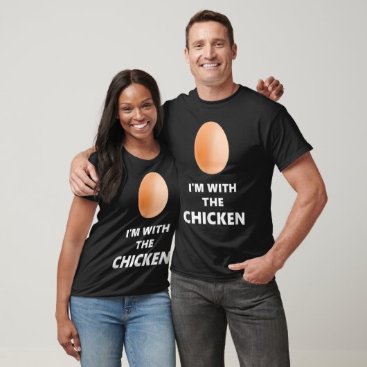 T-shirt I'm With the Chicken Funny Egg Shirt (Unisexe)