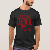 T-shirt Im With The Devil correspondant costume Halloween (Devant)