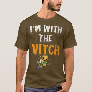 T-shirt I'm With The Witch Tee Funny Halloween 5273
