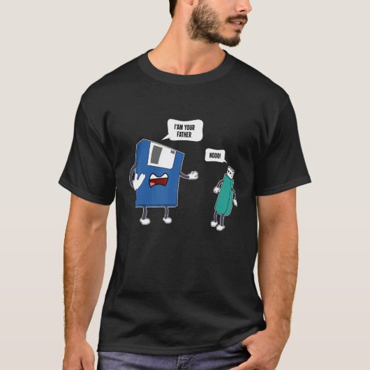 T-shirt I'm Your Father No Shirt USB Floppy Disk Engineeri (Devant)