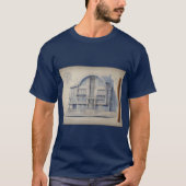 T-shirt Image architecturale vintage sur (Devant)