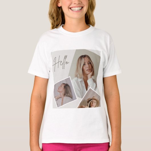 T-shirt image bonjour les filles (Devant)