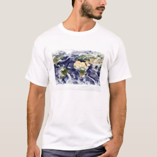 T-shirt Image couleur vraie de toute la Terre