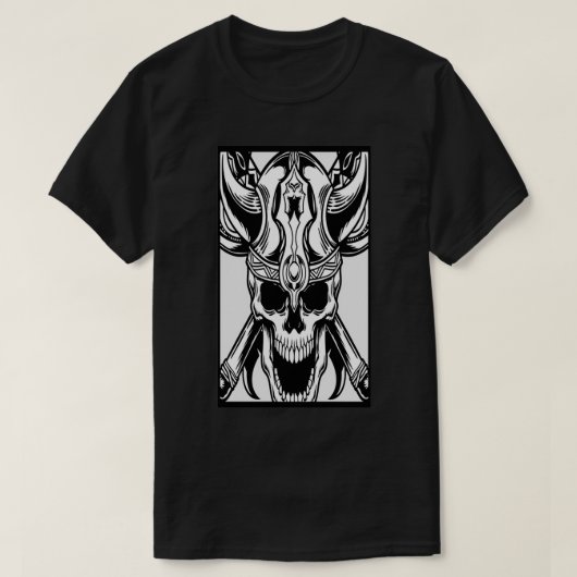 T-shirt Image crâne viking uniquement (Design devant)