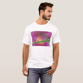 T-shirt Image d'asters formés dans des gouttelettes d'eau (Devant entier)