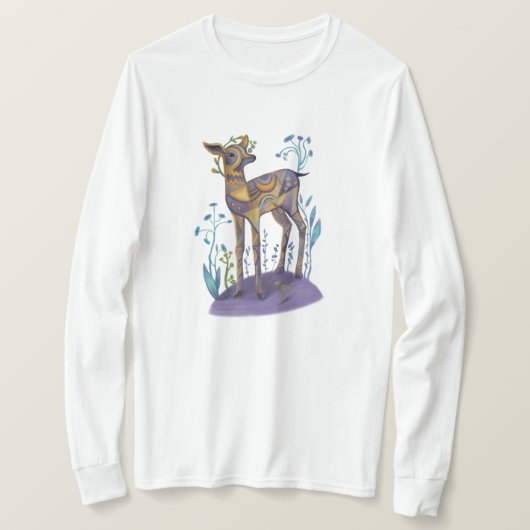 T-shirt image de cerf mignon (Design devant)