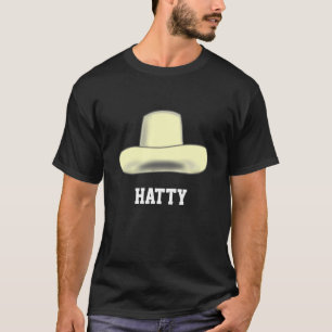 T-shirt Image de chapeau de dessin animé & texte modifiabl