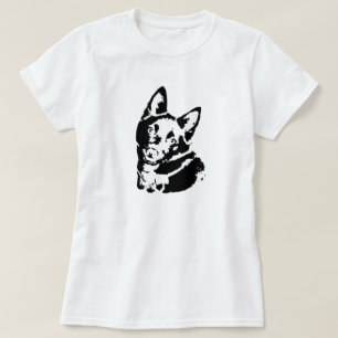 T-shirt Image de chien de Schipperke