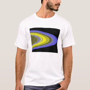 T-shirt image de Faux-couleur des anneaux de Saturn