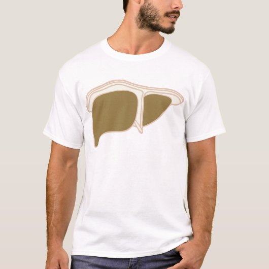 T-shirt image de foie (Devant)