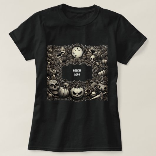 T-shirt Image de Grosse Halloween Salem (Design devant)