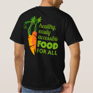 T-shirt Image de la carotte et justice alimentaire pour to