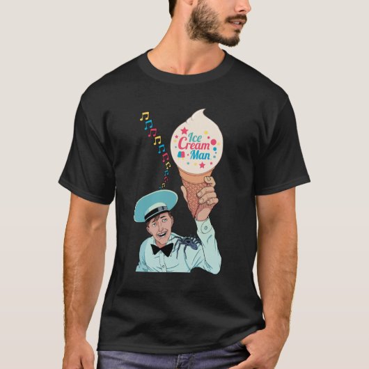 T-SHIRT IMAGE DE L'HOMME CRÈME DE GLACE (Devant)