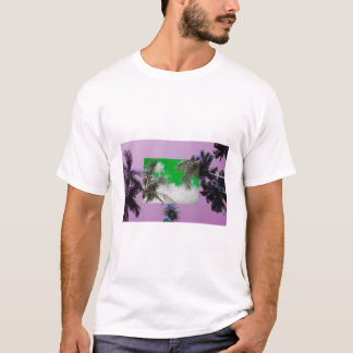 T-shirt Image de palmier sous le ciel - Paradis tropical