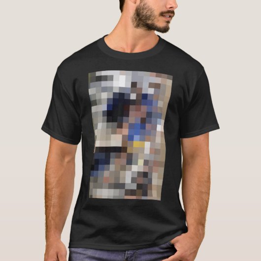 T-shirt Image de Pixelated (Devant)