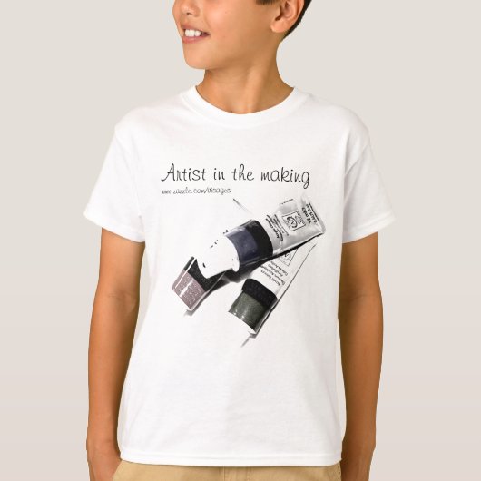 T-shirt Image de tubes de la peinture acrylique de (Devant)