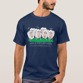 T-shirt Image drôle d'où est le mouton perdu