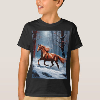 T-shirt Image du cheval