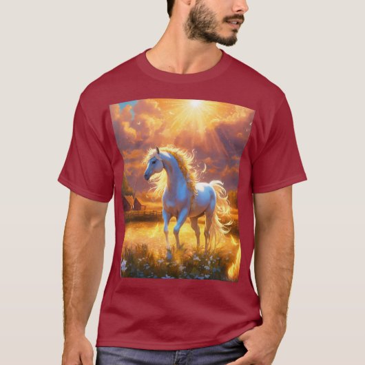 T-shirt Image du cheval (Devant)